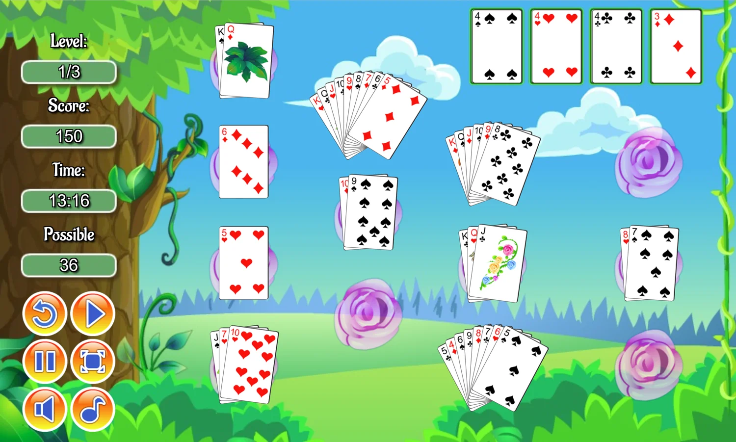Freecell classic solitaire